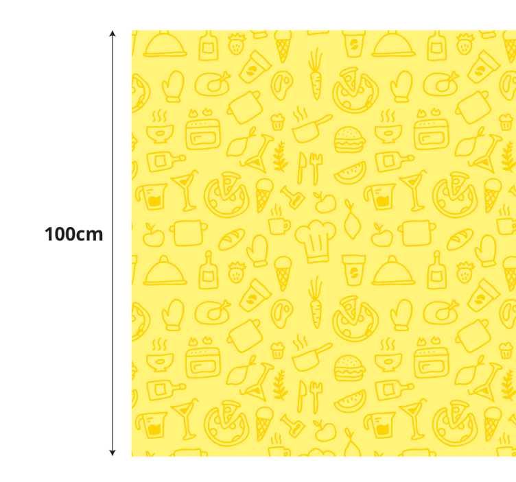 Tapis vinyle cuisine iconographie culinaire - TenStickers