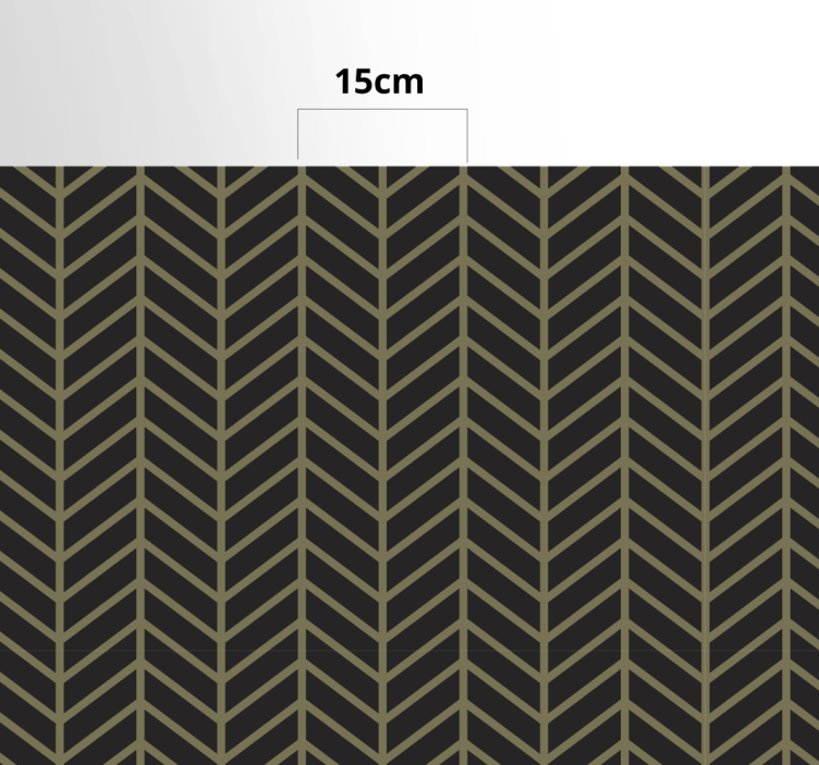 Tapis vinyle rayures motif à chevrons - TenStickers