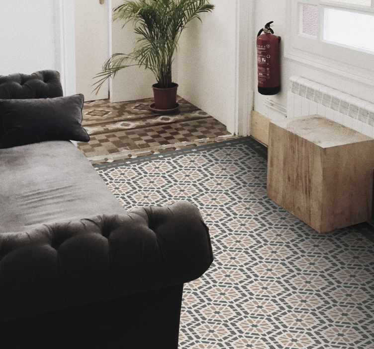 Tapis vinyle carreaux de ciment portugais gothiques - TenStickers