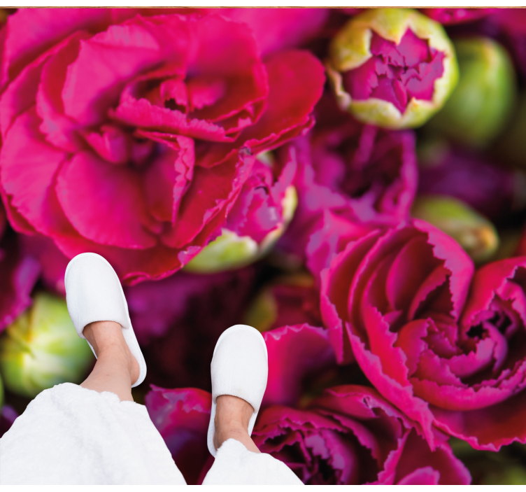 tapis vinyle cuisine Clous de girofle roses en fleurs - TenStickers