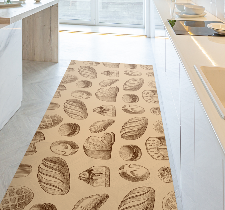tapis vinyle cuisine Conception de boulangerie - TenStickers