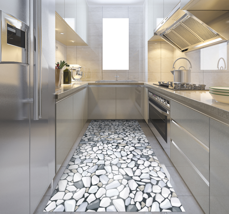 tapis vinyle cuisine Roches de dessin animé - TenStickers