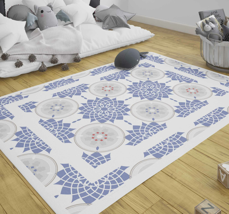 Tapis mosaique vinyle jeu de motifs en mosaïque - TenStickers