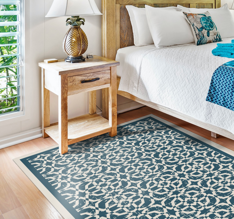 Tapis vinyle chambre style à motifs complexes - TenStickers