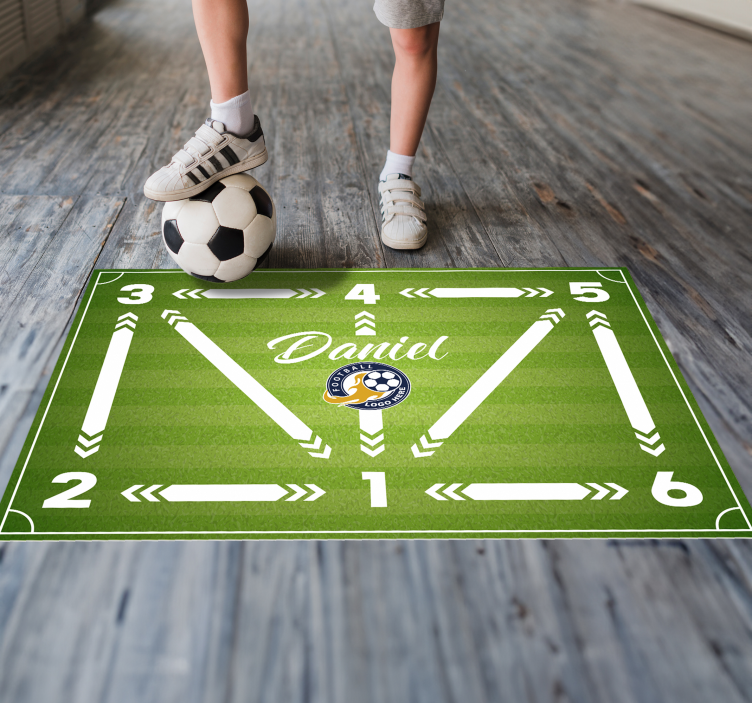 Tapis vinyle entraînement de football - TenStickers