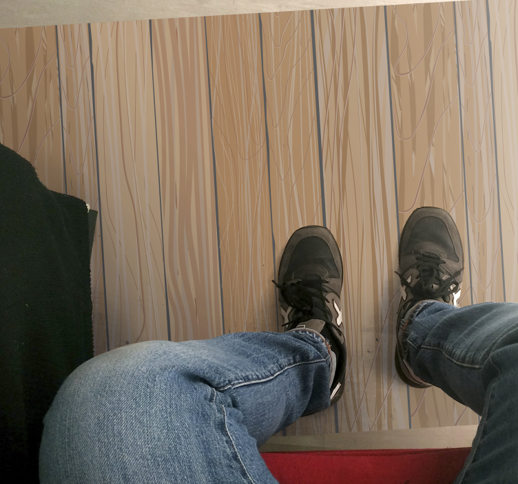 Tapis vinyle bois planches claires - TenStickers