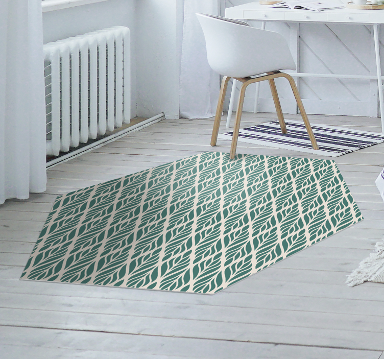 Tapis de chambre en vinyle à adhesif deco floral ethnique - TenStickers