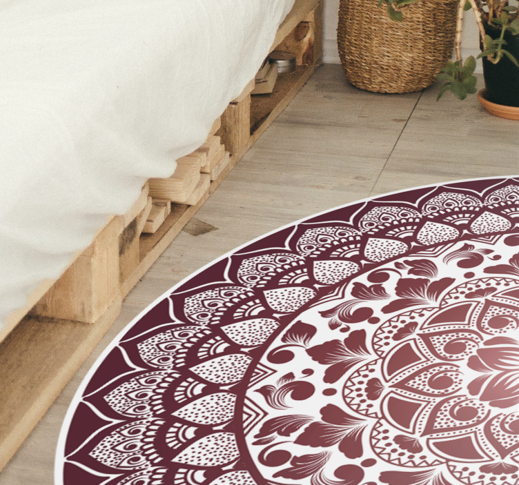 Tapis vinyle Mandala de dentelle orientale  - TenStickers