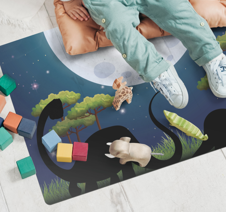 tapis vinyle chambre Dinosaure dans la nature - TenStickers