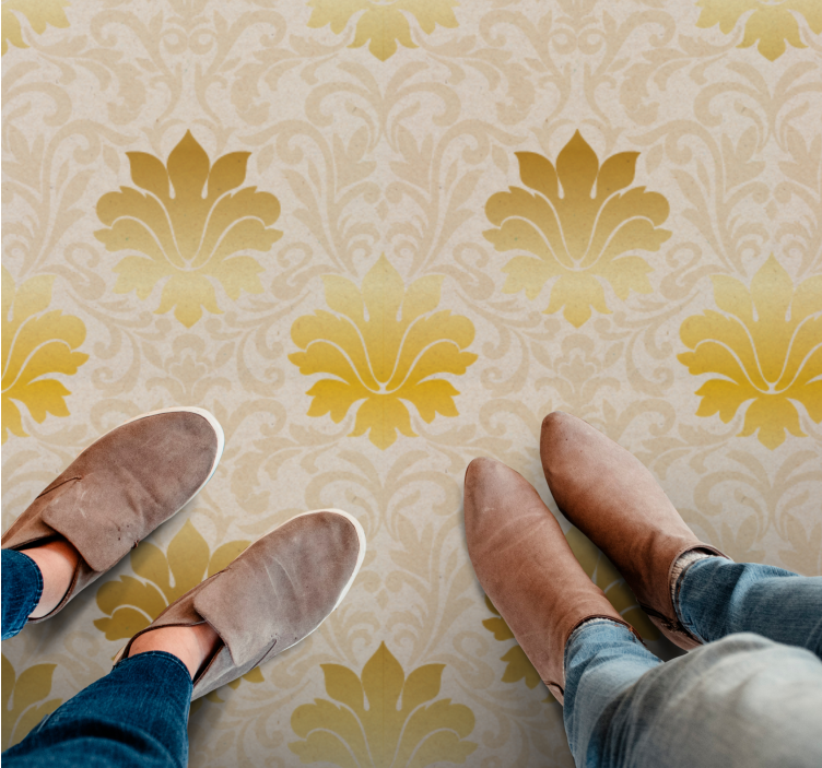 Tapis vinyle vintage élégance du motif baroque - TenStickers