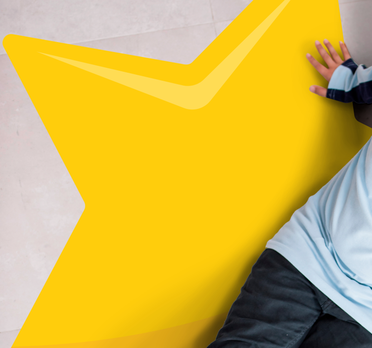 Tapis vinyle ado forme d'étoile brillante - TenStickers