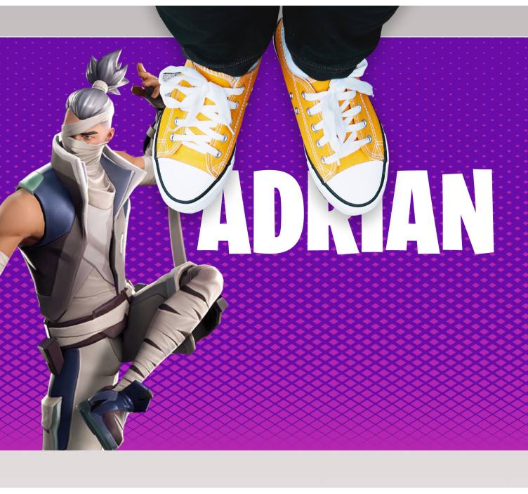 Tapis vinyle ado personnage de jeu personnalisé - TenStickers