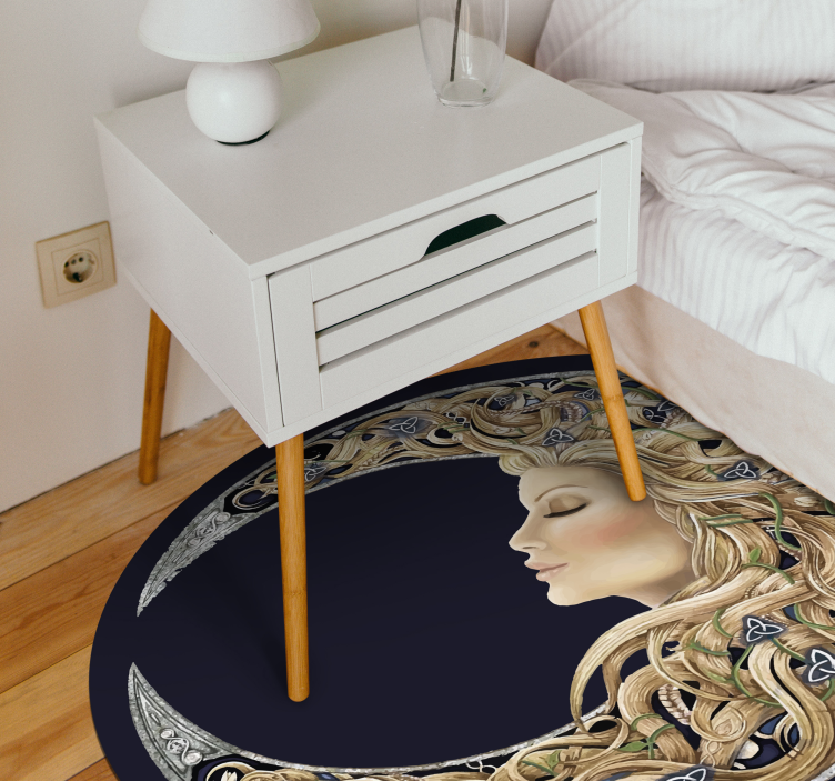 Tapis vinyle ado portrait art nouveau - TenStickers