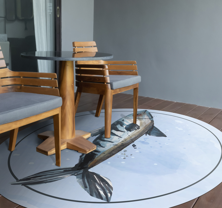 Tapis vinyle animal exploration aquatique - TenStickers