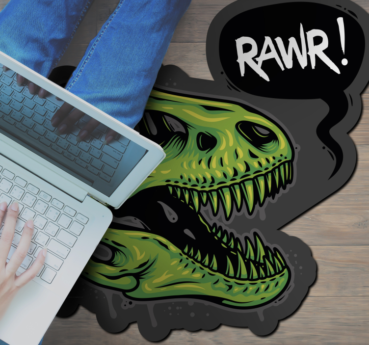 Tapis vinyle animal graphique de dinosaure - TenStickers