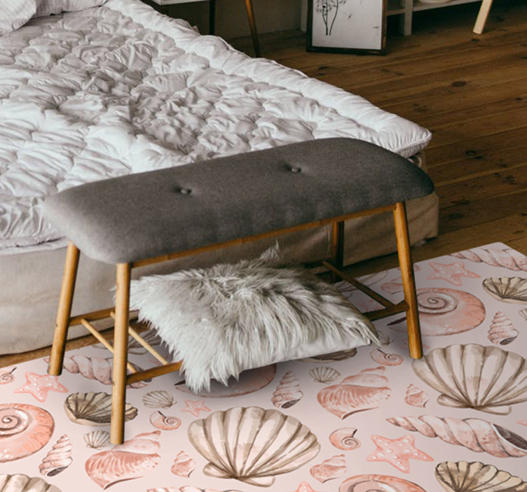 Tapis vinyle animal modèles de coquillages - TenStickers