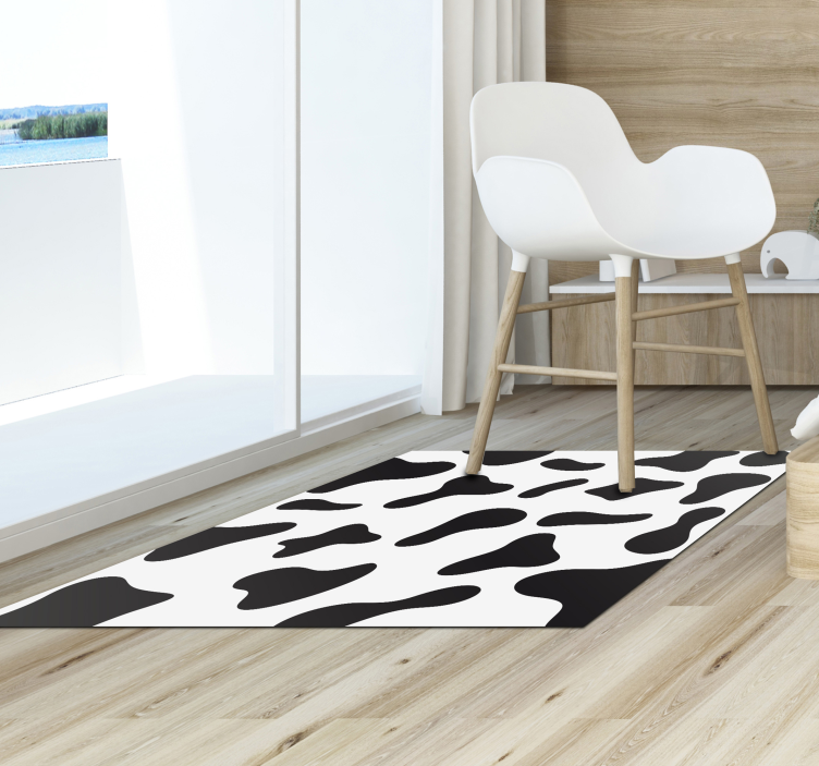 Tapis vinyle animal motif peau de vache - TenStickers