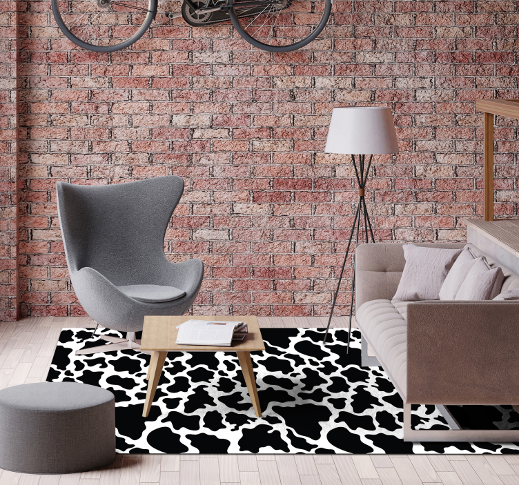 Tapis vinyle animal motif peau de vache - TenStickers
