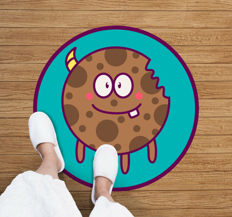 Tapis vinyle autres tapis cercle de dessin animé de biscuit - TenStickers