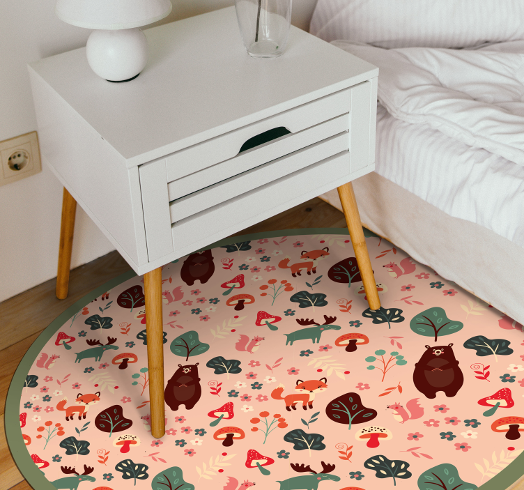 Tapis vinyle autres tapis créatures des bois - TenStickers