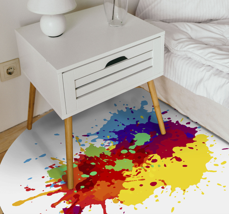 Tapis vinyle autres tapis éclaboussures d'art colorées - TenStickers
