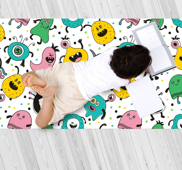 Tapis vinyle autres tapis illustration de monstre ludique - TenStickers