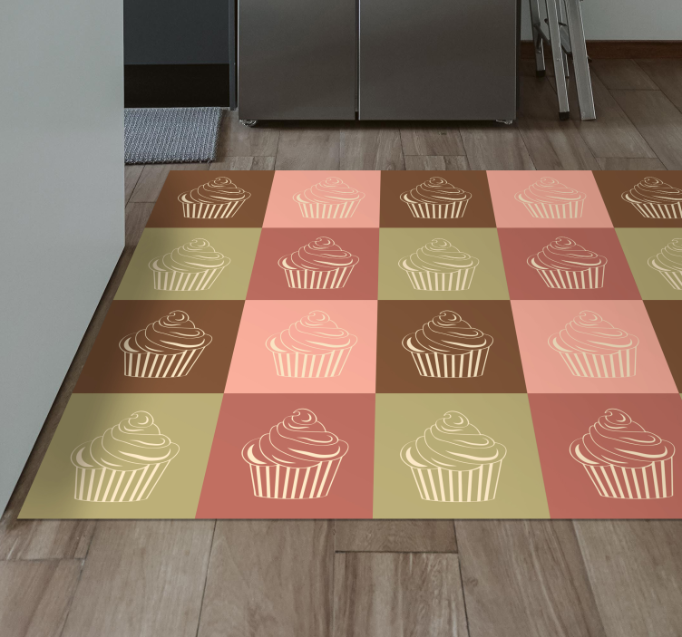 Tapis vinyle autres tapis jeu de motifs de cupcakes - TenStickers