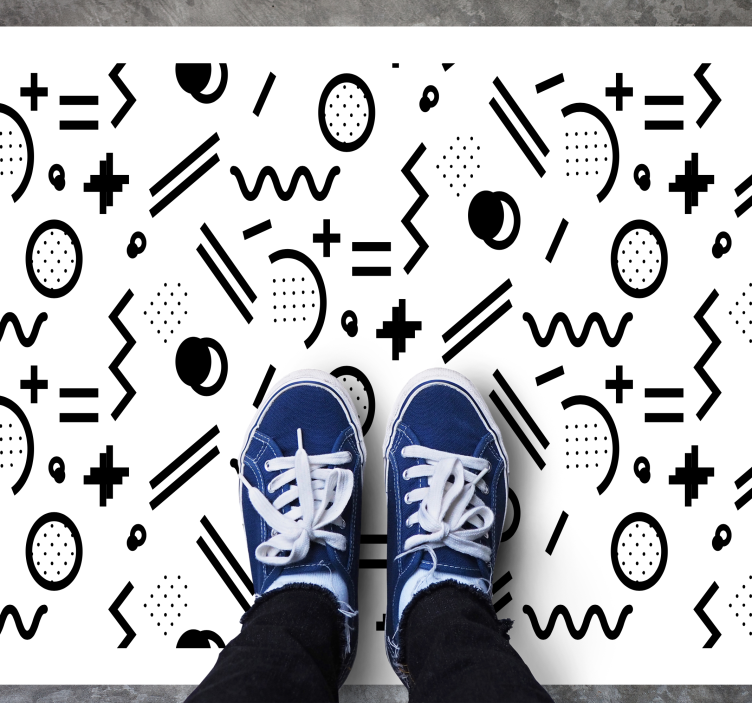 Tapis vinyle autres tapis jeu de motifs dynamiques - TenStickers