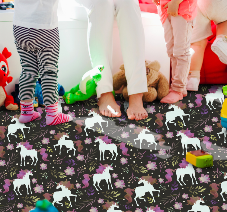 Tapis vinyle autres tapis motif licorne ludique - TenStickers