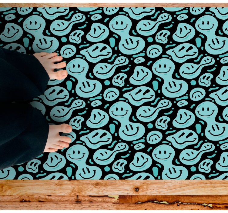 Tapis vinyle autres tapis personnages souriants d'humeur - TenStickers