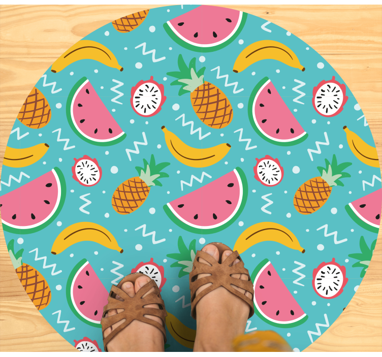 Tapis vinyle cuisine plaisir des fruits tropicaux - TenStickers