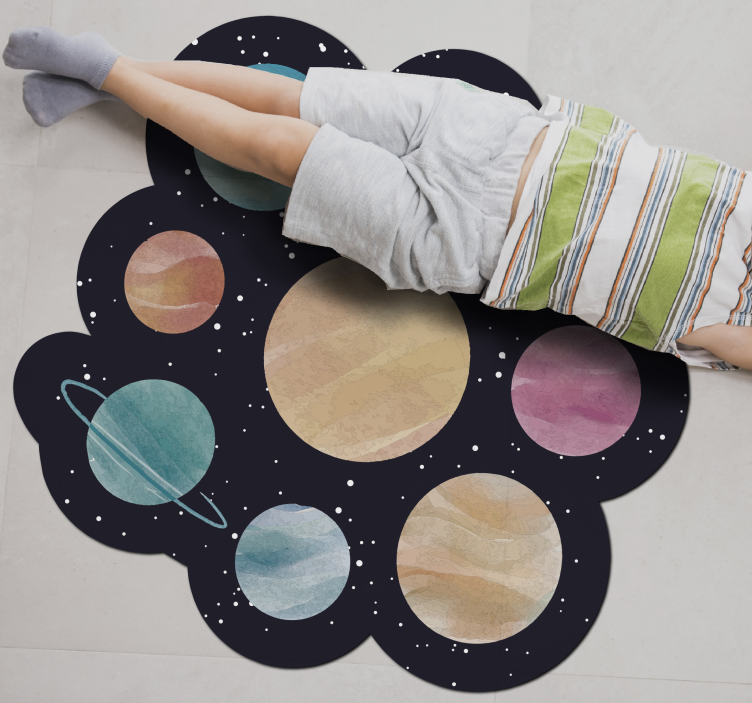 Tapis vinyle autres tapis thème de l'espace planétaire - TenStickers