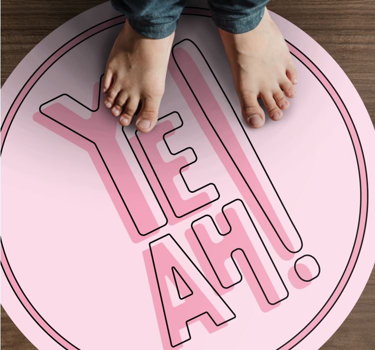 Tapis vinyle citation motif de texte expressif - TenStickers