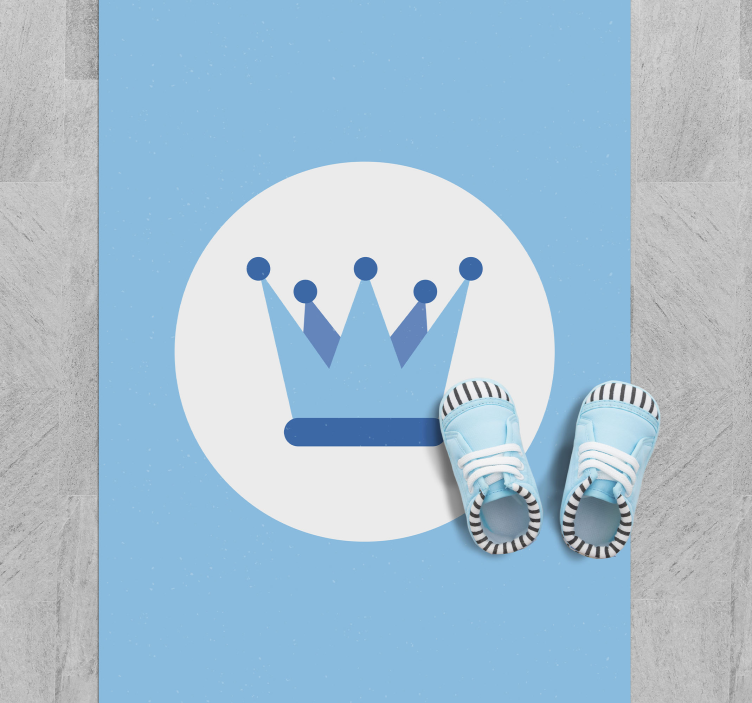 Tapis vinyle bébé emblème de la couronne royale - TenStickers