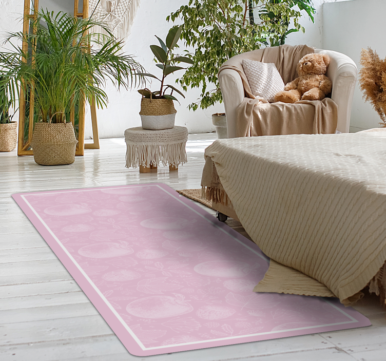 Tapis vinyle bébé motif de bulles pastel - TenStickers