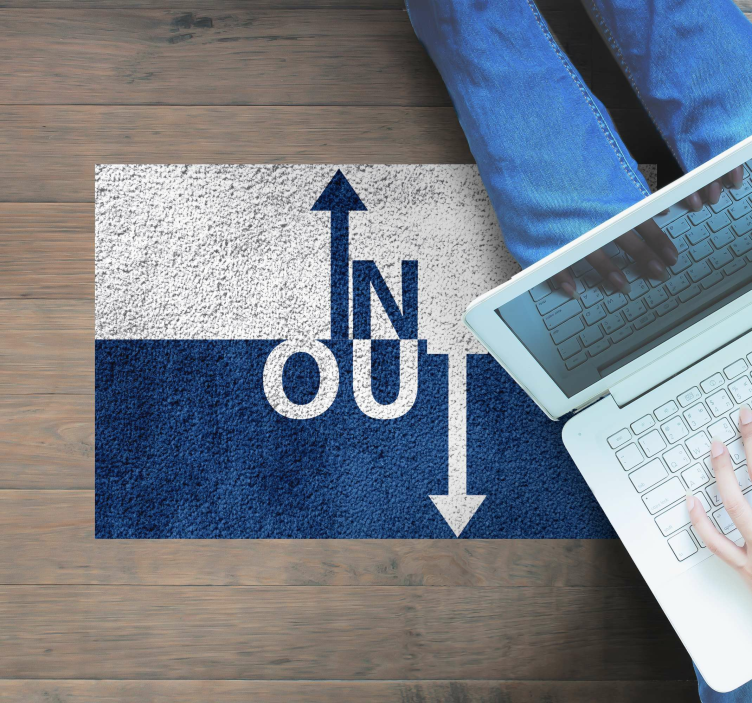 Tapis vinyle citation directionnelle - TenStickers