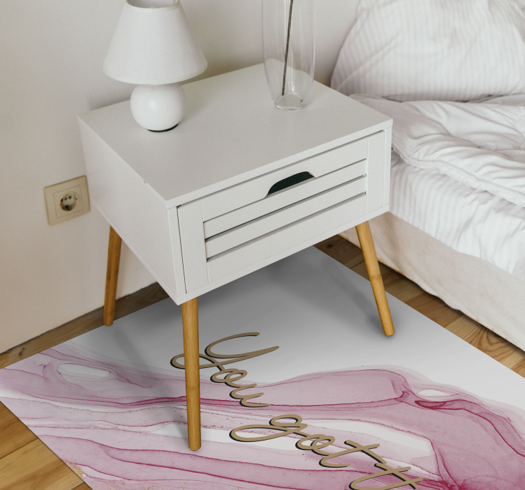 Tapis vinyle citation tu as ça - TenStickers