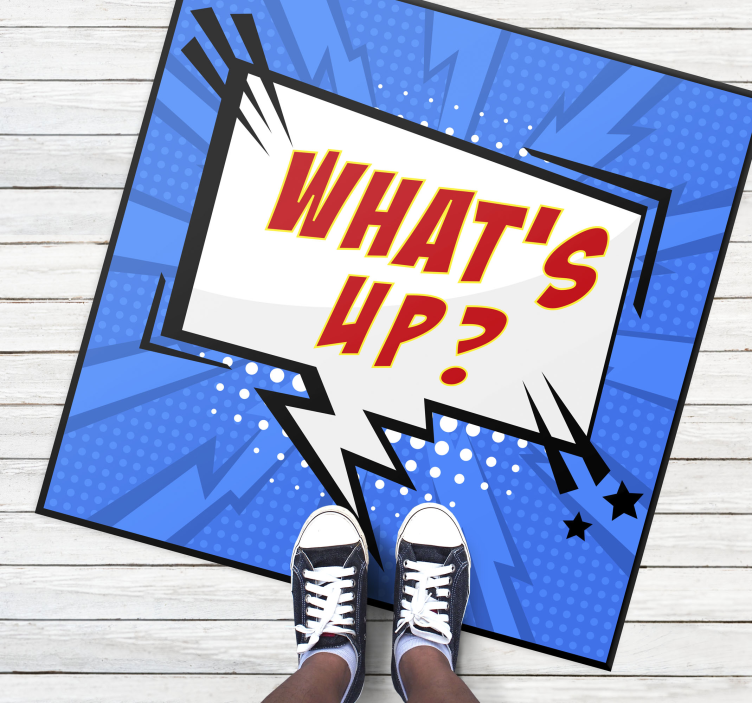 Tapis vinyle citation voeux de bulle de bande dessinée - TenStickers