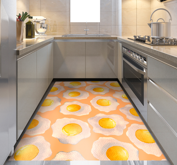 Tapis vinyle cuisine côté ensoleillé - TenStickers