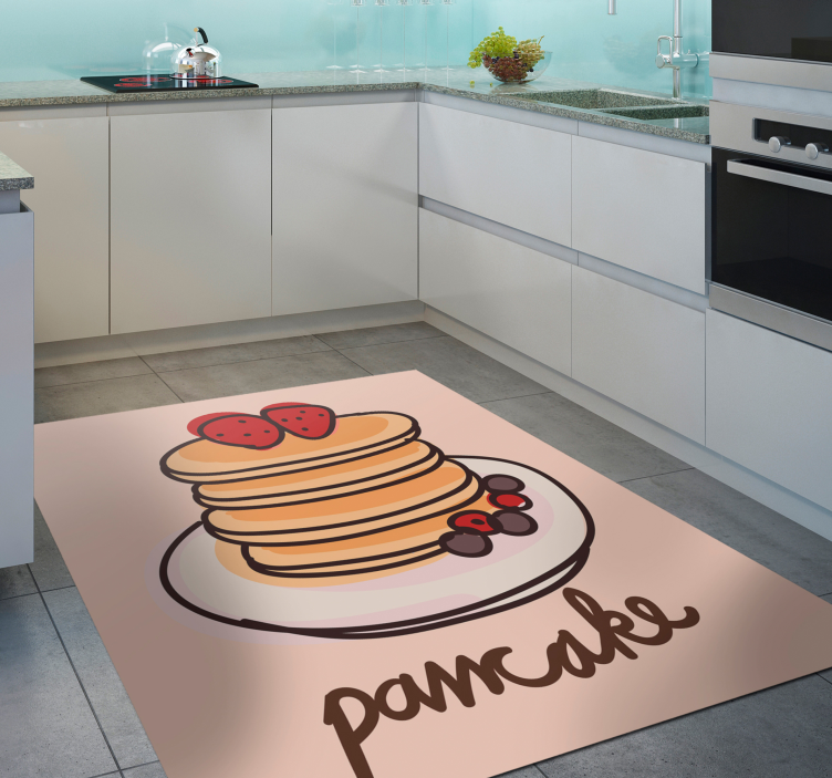 Tapis vinyle cuisine de délicieuses crêpes - TenStickers