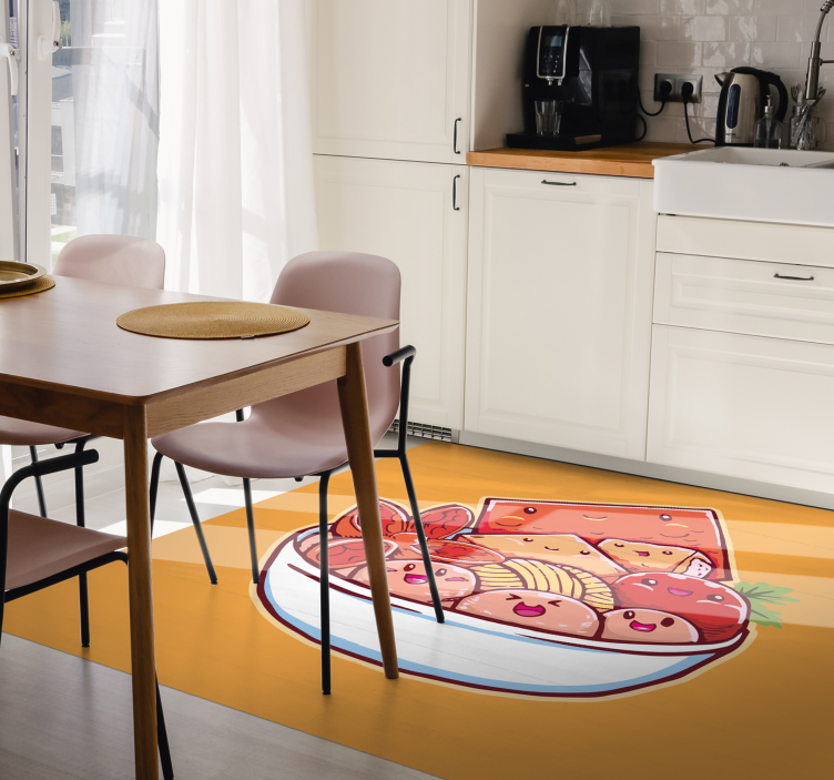 Tapis vinyle cuisine délice de sushi dessins - TenStickers