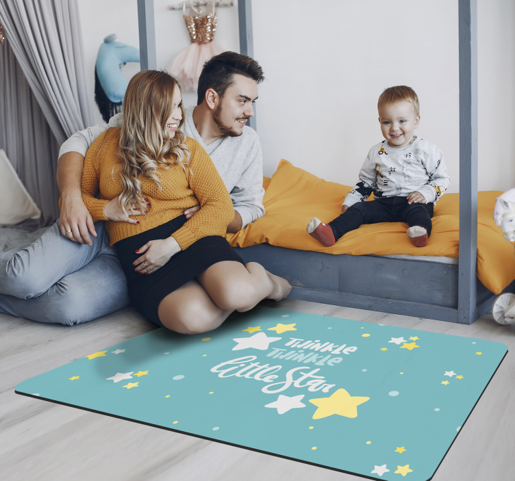 Tapis vinyle pour enfants crèche sur le thème des étoiles - TenStickers