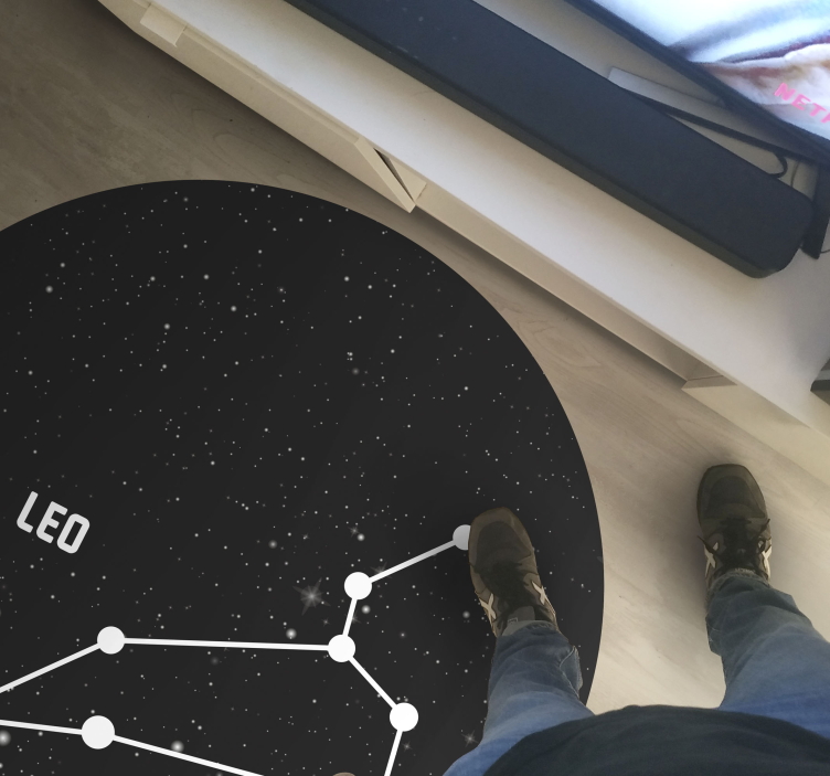 Tapis vinyle étoile astronomie des constellations - TenStickers