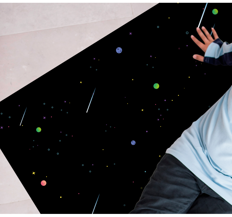 Tapis vinyle étoile ciel étoilé cosmique - TenStickers