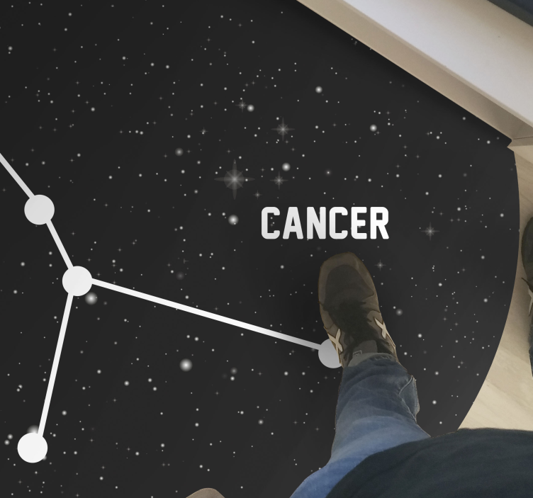 Tapis vinyle étoile constellation céleste - TenStickers