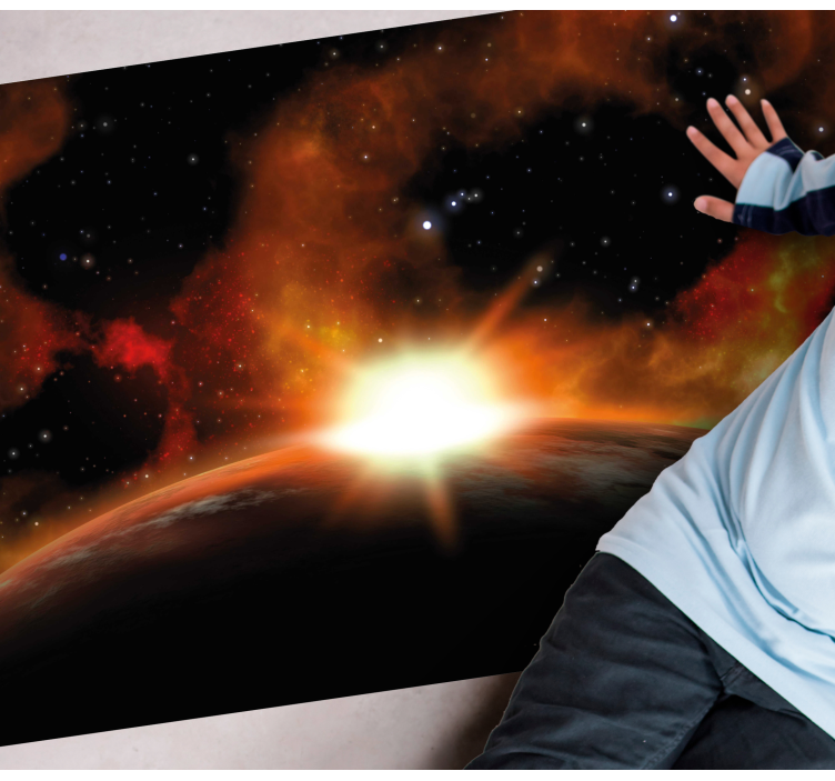 Tapis vinyle étoile lueur céleste du lever du soleil - TenStickers