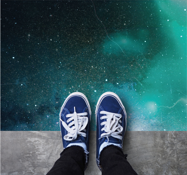 Tapis vinyle étoile teinte de la galaxie cosmique - TenStickers