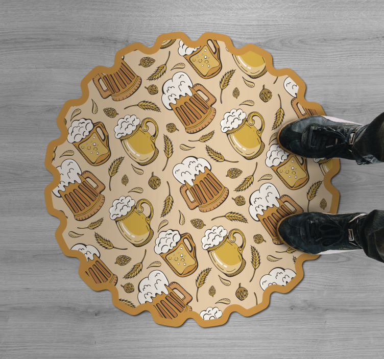 Tapis vinyle événements fête de la bière - TenStickers