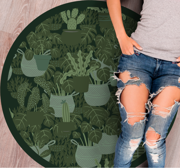 Tapis vinyle plantes illustration botanique - TenStickers
