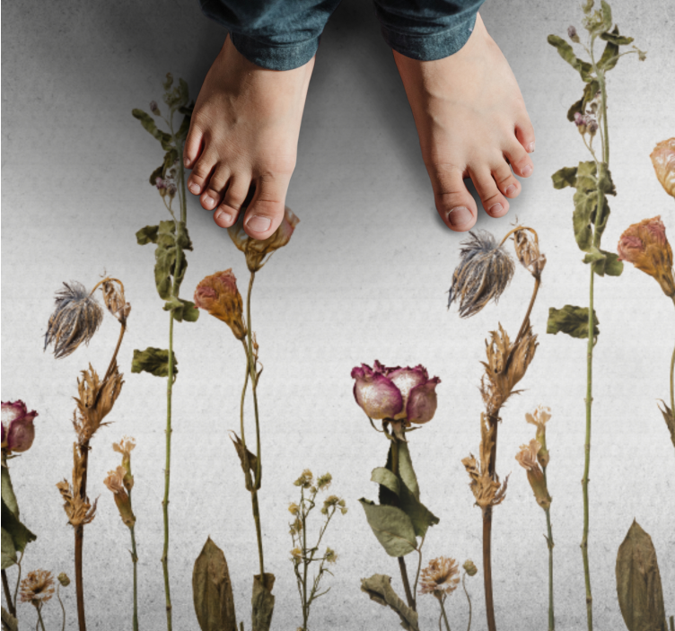 Tapis vinyle plantes imagerie botanique - TenStickers